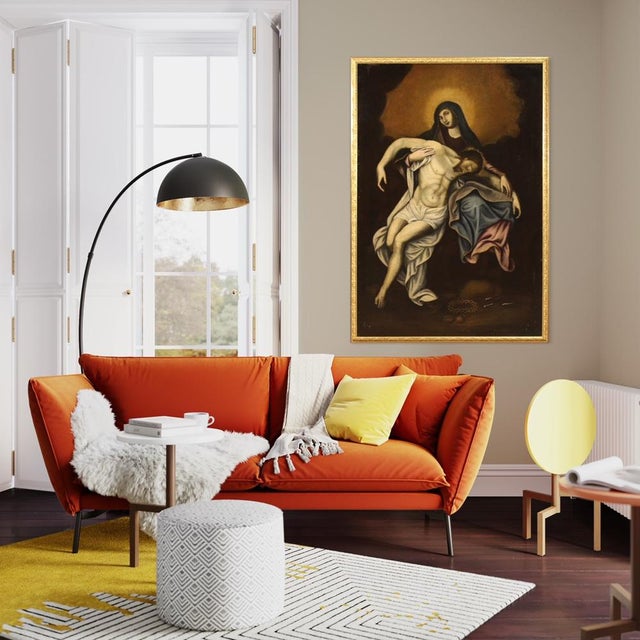 Spanish Artist, Piety, 1770, Oil on Canvas For Sale - Image 7 of 17