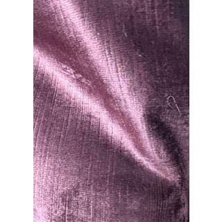 Plum Silk Velvet Fabric For Sale