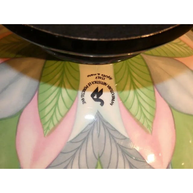 Ceramic Centerpiece Vase by Manifattura Artistica Le Porcellane, Florence, Italy, 1970s For Sale - Image 7 of 10