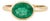 1.64ct Natural Zambian Emerald Bezel Set Solitaire Ring in 18k Yellow Gold Size 6 For Sale