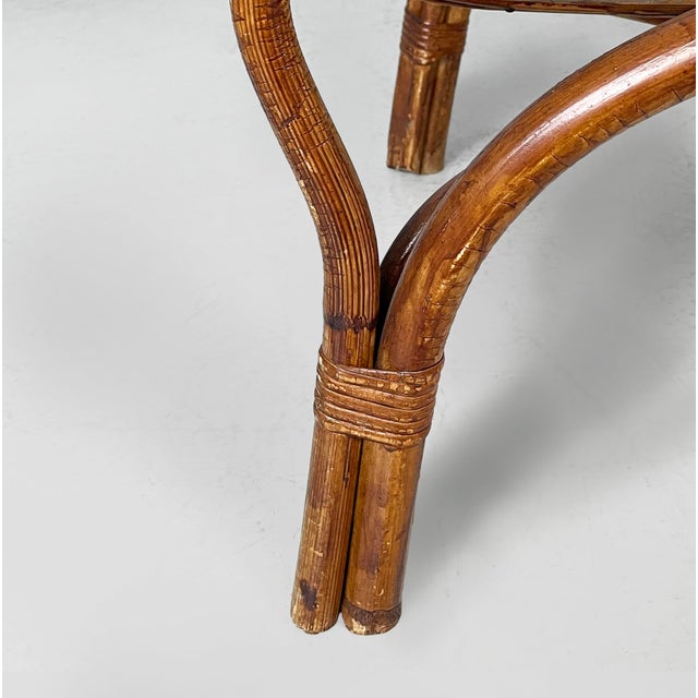 Mid-Century Modern Italian Armchairs in Rattan, 1960s, Set of 3 For Sale - Image 15 of 18