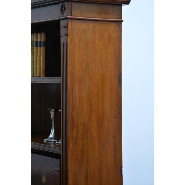 Low English Late Victorian Oak Open Bookcase, 1890 For Sale - Image 6 of 18