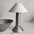 Gray Vintage Ron Rezek 4200 Galvanized Steel Postmodern Table Lamp, 1980s For Sale - Image 8 of 13