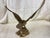 Brass Vintage Solid Cast Brass Eagle Sculpture on Rocky Outcrop, 12” Tall For Sale - Image 8 of 11