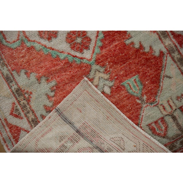 Vintage Distressed Oushak Rug Runner - 2'7" x 5'6" For Sale - Image 11 of 12