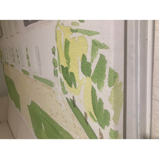 2020s Chateau Painting Printed on Large Canvas-2 For Sale - Image 5 of 12