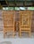 Contemporary Pair Vintage Brighton Pavilion Style High-Back Fretwork Bamboo Rattan Armchairs For Sale - Image 3 of 12