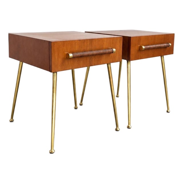 t.h. Robsjohn-Gibbings Nightstands For Sale
