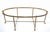 Mid-Century Modern 1970s Hollywood Regency Mastercraft Brass Hoof Feet Coffee Table Racetrack Glass Top For Sale - Image 3 of 15