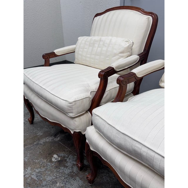 Sam Moore Bergère Lounge Chairs, Pair For Sale In San Francisco - Image 6 of 12