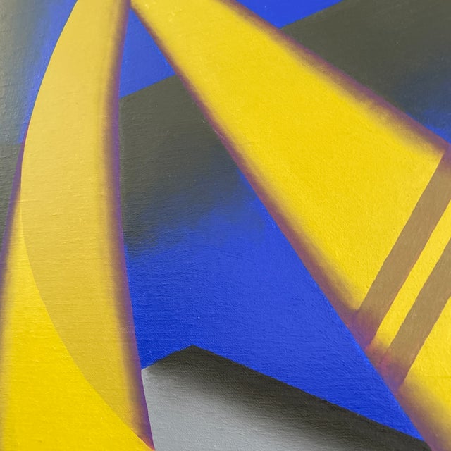 Abstract 1990s Abstract Lighthouse and Boats For Sale - Image 3 of 5