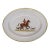 Picard China Decorated by Crest Studio Hand Painted Fox Hunt Scene Platter For Sale