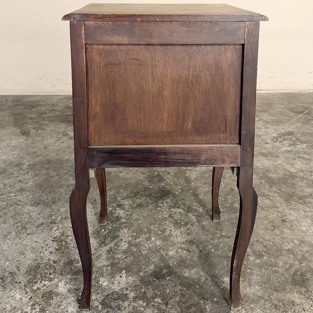 Antique French Louis XV Walnut Petit Commode ~ Nightstand For Sale - Image 11 of 11