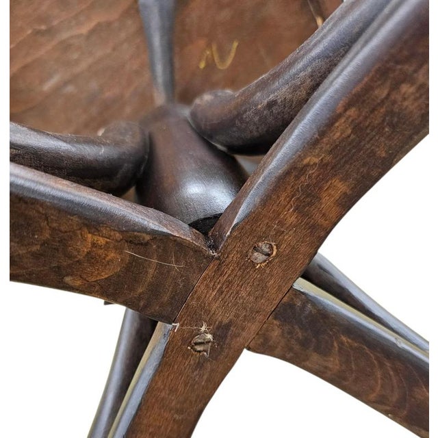 Art Nouveau Style Bentwood Swivel Desk Chair For Sale - Image 9 of 14