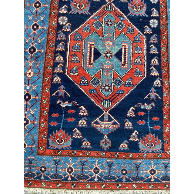 Long Antique Kurdish Rug, 1890s For Sale - Image 4 of 14