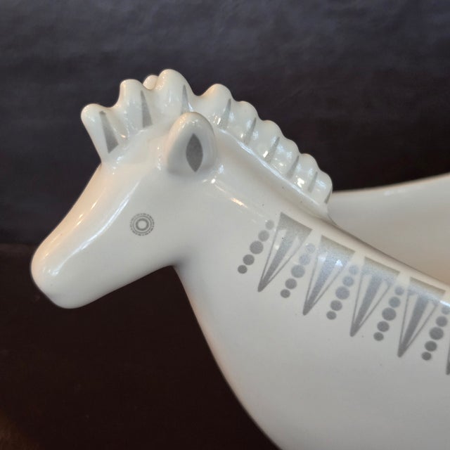 JONATHAN ADLER Zebra Open BOWL 8”x 3 1/2” wide x 4" tall Silver Design Happy Chic Trinket Sugar serving nut candy Dish...