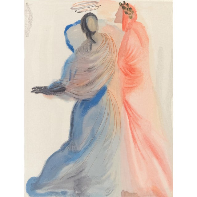 Original engraving from Salvador Dalí’s "The Divine Comedy" published by Editions d’Art Les Heures Claires, Paris, in...