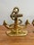 English Solid Cast Brass Nautical Anchor Bookends For Sale - Image 3 of 6
