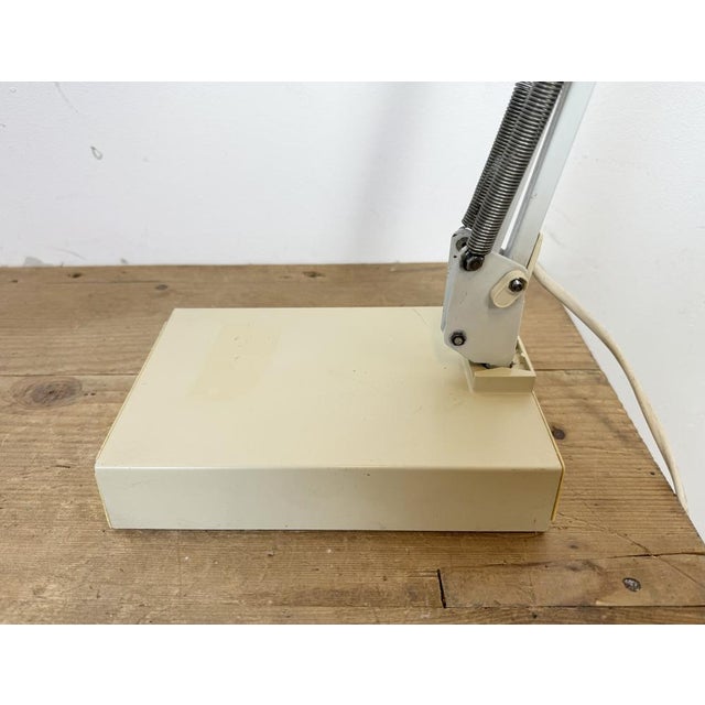 White Vintage White Italian Architect Table Lamp, 1970s For Sale - Image 8 of 18