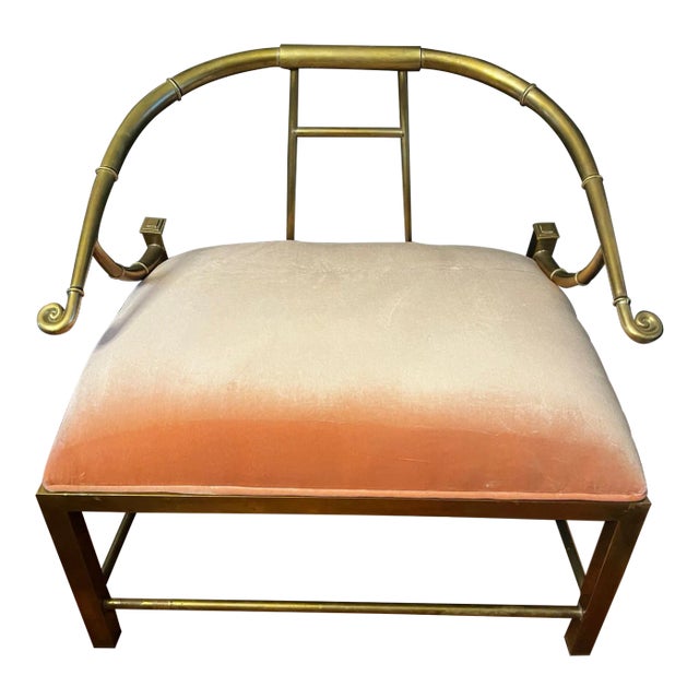 1960s Mastercraft Brass Empress Chair For Sale