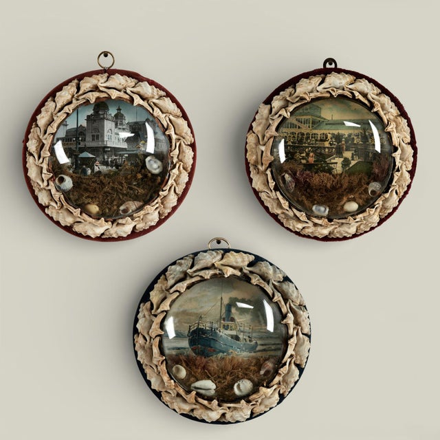 Shell Antique British Colonial Sailors Valentine For Sale - Image 7 of 7