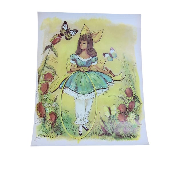 1970s 1971 Maggie Hartnett Set of 4 Big Eye Art Prints For Sale - Image 5 of 6