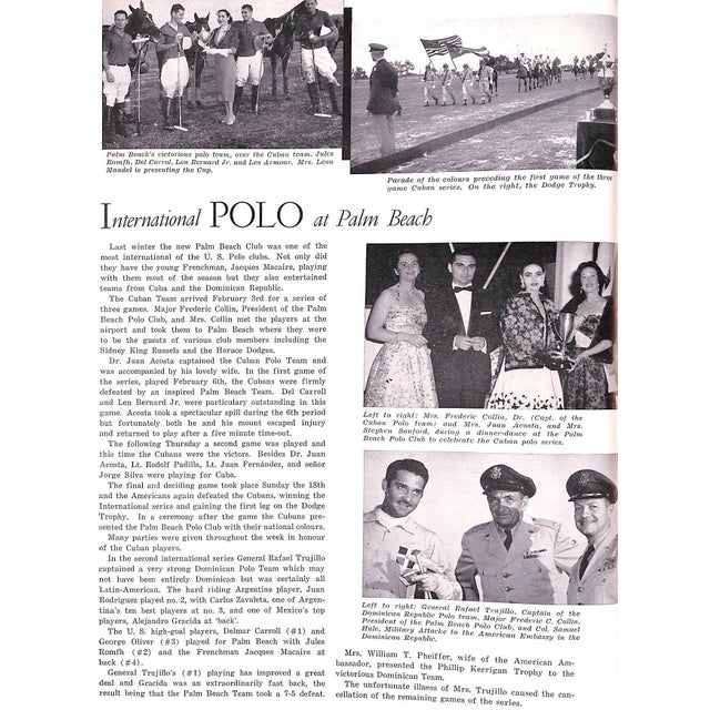 Polo Magazine Summer-Fall 1955 Blind Brook Polo Club Purchase, New York Program For Sale - Image 11 of 18