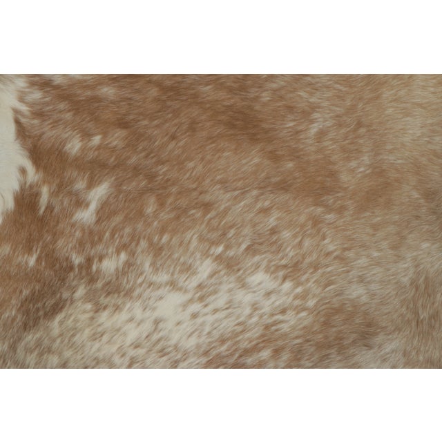 Rug & Kilim Rug & Kilim’s Contemporary Cowhide Rug With Striking Beige & Brown Patterns For Sale - Image 4 of 9