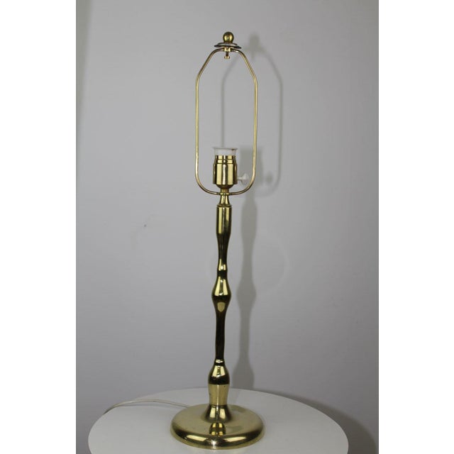Gold Table Lamp in Brass, 1920s For Sale - Image 8 of 14