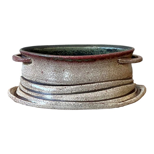 Vintage Boho Studio Pottery Bowl For Sale