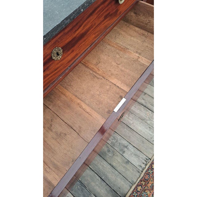 Wood Antique Mahogany Chest of Drawers, 1840 For Sale - Image 7 of 8