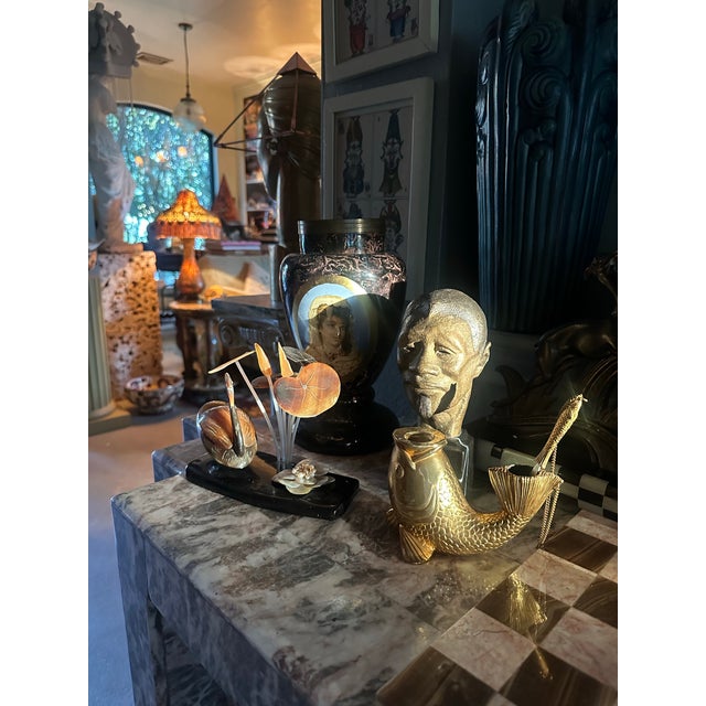 Sculpture Bust of a Man Bronze on Marble Pedestal Signed B. Brooks For Sale - Image 10 of 10