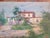 20th Century American Impressionist Painting of a Southwestern House by w.h. Partridge For Sale - Image 9 of 11