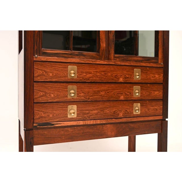 Vintage Scandinavian Display Cabinet by Torbjorn Afdal for Bruksbo, 1960s For Sale - Image 9 of 12