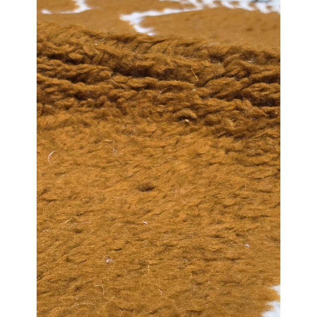 Mid-Century Modern Contemporary Copper Berber Rug - 5.1 X 4.1 Ft For Sale - Image 3 of 6