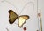 1970s Mid Century Modern Brass Butterfly on Plant Sculpture For Sale In San Francisco - Image 6 of 13
