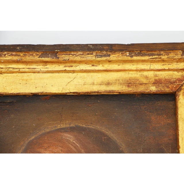 Wood 17th Century Baroque Mary Magdalene Painting, Oil on Wood, Portuguese For Sale - Image 7 of 12