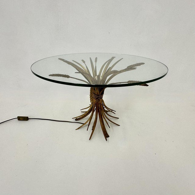 Illuminated Wheat Sheaf Side Table, 1970s For Sale - Image 15 of 15