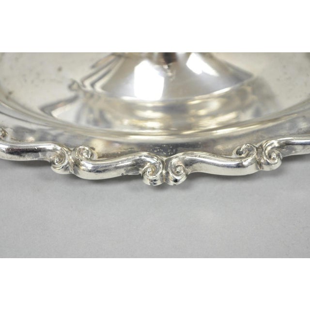 Mid 20th Century Vintage Fb Rogers Silver Plated Victorian Gravy Sauce Boat W/ Attached Dish For Sale - Image 5 of 15