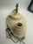 Vintage Art Deco Ivory & Gold Porcelain Pull-Chain Ceiling Light For Sale - Image 10 of 11