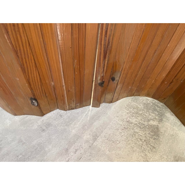 Brown Vintage Freestanding Foldable Wooden Screen in the style of Baumann, 1950s For Sale - Image 8 of 18