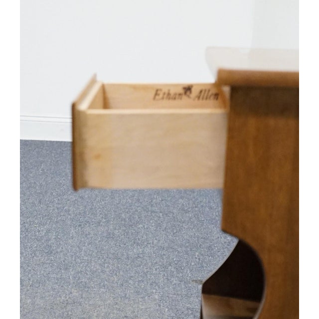 Ethan Allen Heirloom Nutmeg Maple 17" Open Cabinet Nightstand 10-5046p For Sale In Kansas City - Image 6 of 11