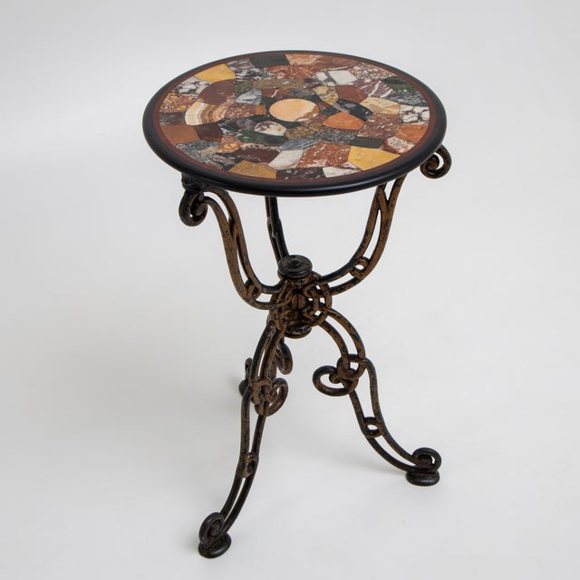 Gueridon with Pietra Dura Top, Italy, 1800s For Sale - Image 9 of 9