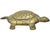 Antique highly crafted and detailed Italian turtle figurine lidded bowl, constructed of solid brass. Displaying elaborate...