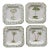 Set of 4 Palm Tree Plates For Sale