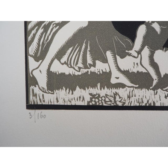 Maurice De Lambert, Tribute to Bacchus, The Harvest, 1927, Etching For Sale - Image 7 of 8