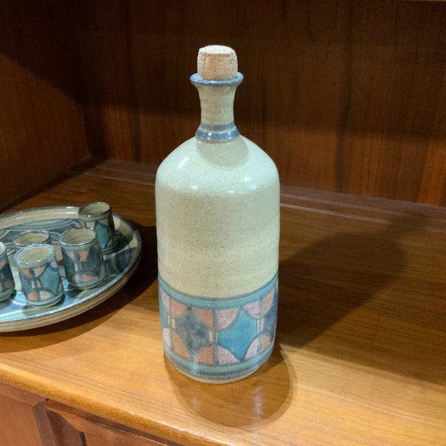 Mexican Vintage Mexican Tequila Carafe & Shot Glass Set- 8 Pieces For Sale - Image 3 of 7