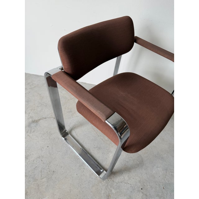 Vintage Italian Eero Aarnio Chrome Accent / Desk Chair For Sale - Image 14 of 18