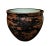 1970s Large Russet-Splashed Black Glaze Fish Bowl Planter For Sale - Image 4 of 6