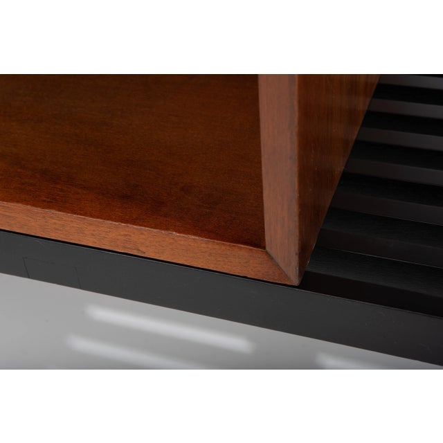 George Nelson Basic Series Cabinet on Ebonized Herman Miller Bench 1960s - a Pair For Sale - Image 10 of 13